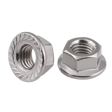 NEWPORT FASTENERS Flange Nut, 1/2"-13, 18-8 Stainless Steel, Not Graded, 0.75 in Hex Wd, 0.31 in Hex Ht, 700 PK 615673-BR-700